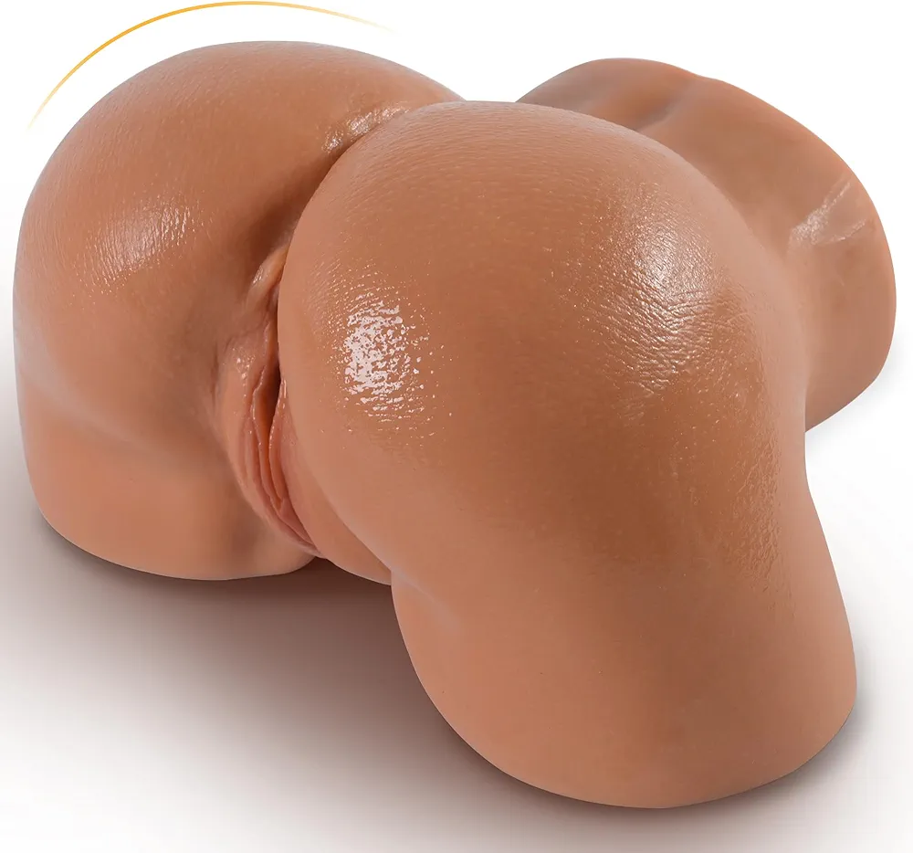 Sex Doll Male Masturbator Realistic Pocket Pussy for Men, Big Ass Male Love Doll Fake Pussy, Pussy Ass Male Stroker with 2 Hole Deeper Vagina & Tight Anal, Fake Butt Male Sex Toy for Men Masturbation