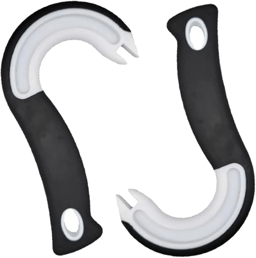 2 Pcs Manual Ring Pull Can Opener Tool with Non-Slip Rubber Grip Soda Can Opener Aid with Ring Pull for Easy Opening