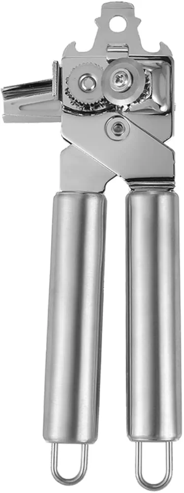 Manual Can Opener Smooth Opener Multi-function Can Opener Stainless Steel Portable High-grade Can Opener Silver