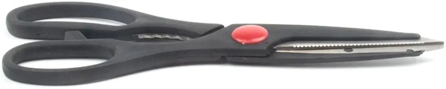 Fox Run Kitchen Scissors with Bottle Opener, 0.5 x 3 x 8.25 inches, Black