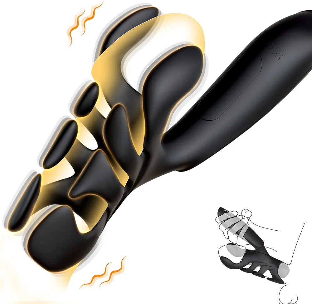 Sex Toys for Men, Male Sex Toy Penis Training Vibrator with 10 Vibrating Modes, Male Masturbator Handheld Penis Extender & Prolong Endurance Adult Toys for Men, Adult Sex Toys & Games