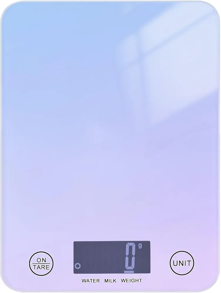 Food Scale Kitchen Scale Food Scales Digital Weight Grams and Ounces Small Electronic Food Scale for Baking Cooking Gradient Purple