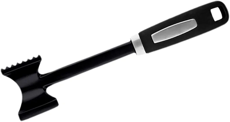 Mikinona Meat Hammer Tender Hammer Mallet for Meat Steak Hammer Meat Mallet Meat Softener Meat Tenderizer Hammer Mallet Beef Tenderizer Steak Pounder Mincer Black 430 Stainless Steel Blade