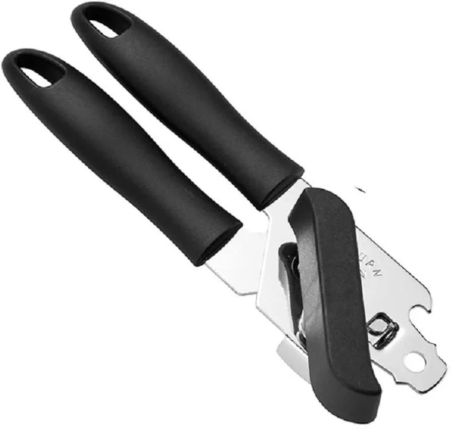 Multi-Function Opener Kitchen Can Opener, jar Opener & Tin Opener, Manual Can Opener, Portable Can Opener (Black)