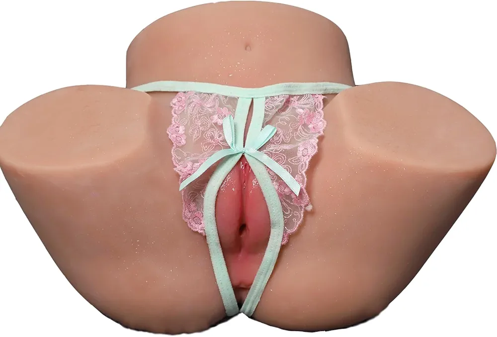 Realistic Masturbator Vagina Sex Toy Sex Doll Big Booty Pussy Big Ass Sex Doll Big Butt Sex Toy Male Masturbators Life Sized Sex Doll Silicone Mens Pleasure Toys Torso Virgin Labia 12lb