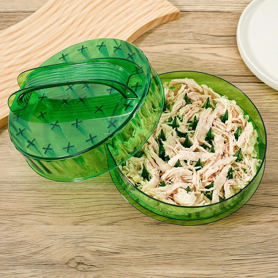 Chicken Shredder with Ergonomic Handle Visible Chicken Breast Shredder BPA Free Efficient Meat Shredder Machine Manual Meat Shredder Tool Chicken Shredder Tool Food Shredder for Pork Beef Chicken