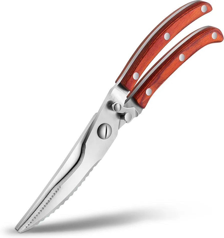 Kitchen Shears Food Grade Stainless Steel Scissors, Heavy Duty Kitchen Scissors,Meat Scissors Heavy Duty Food Scissors,Utility Scissors Bone Shears Cooking Scissors for Kitchen