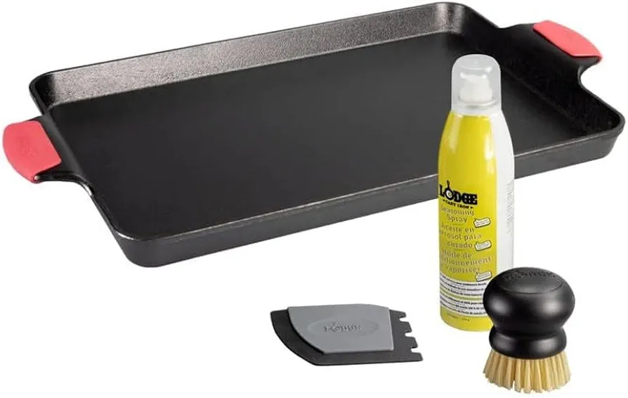 Lodge Cast Iron 6-Piece Bakeware Set with Jelly Roll Size Baking Pan