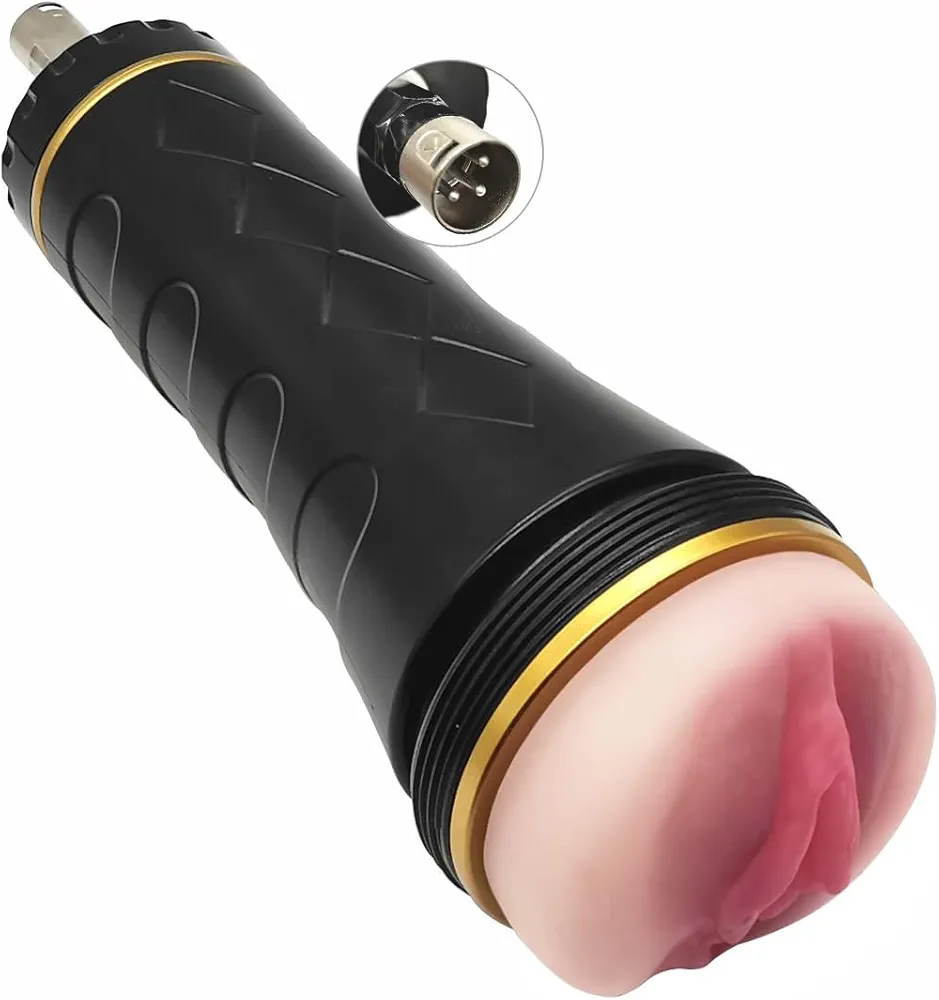 Big Male Masturbators Cup for 3XLR Sex Machine Automatic Thrusting Pocket Pussy Penis Stroker Cup Sucking Toys Textured Vagina for Men Masturbation