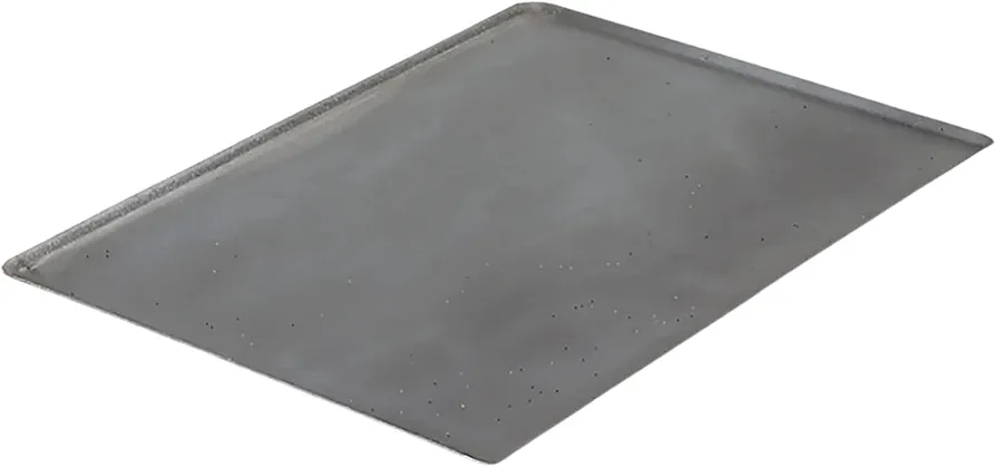 de Buyer Perforated Blue Carbon Steel Rectangular Baking Sheet - 15.75” x 11.8” - Perfect for Sponge Cakes, Tarts, Pastries, Pizzas & Roasting - Nonstick & Easy to Clean - Made in France