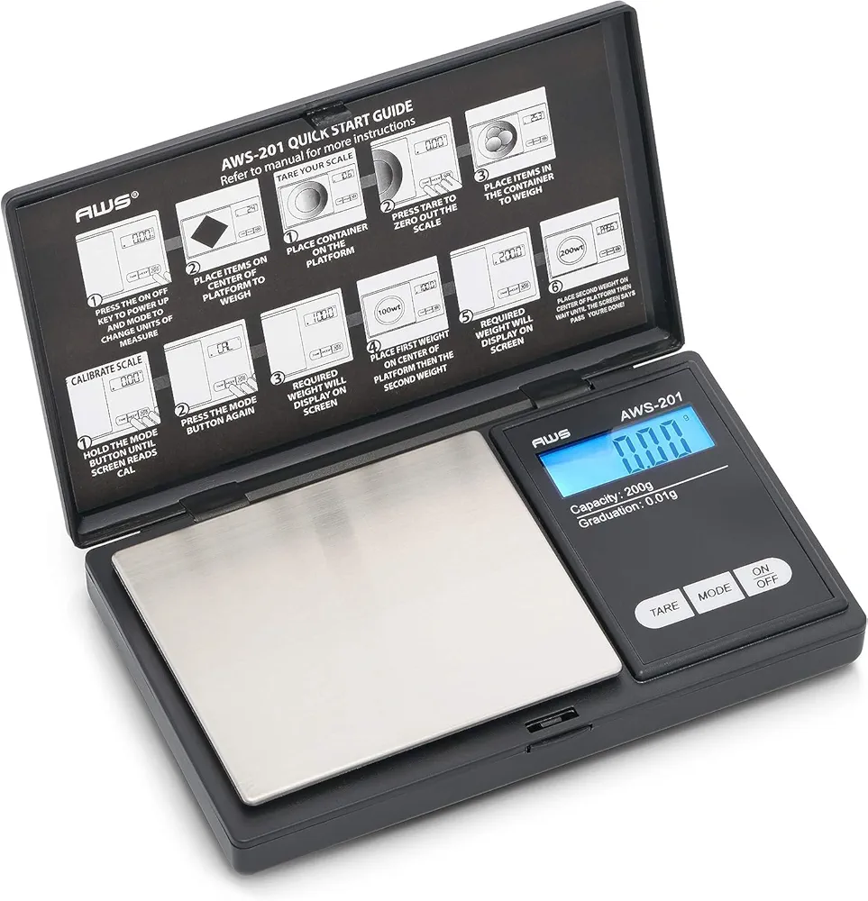 Digital Pocket Weight Scale - 700G x 0.1 G Precision Mini Scale for Weighing - Perfect Kitchen Scale for Food and Coffee Weights in oz/Grams & Jewelry! (Black)