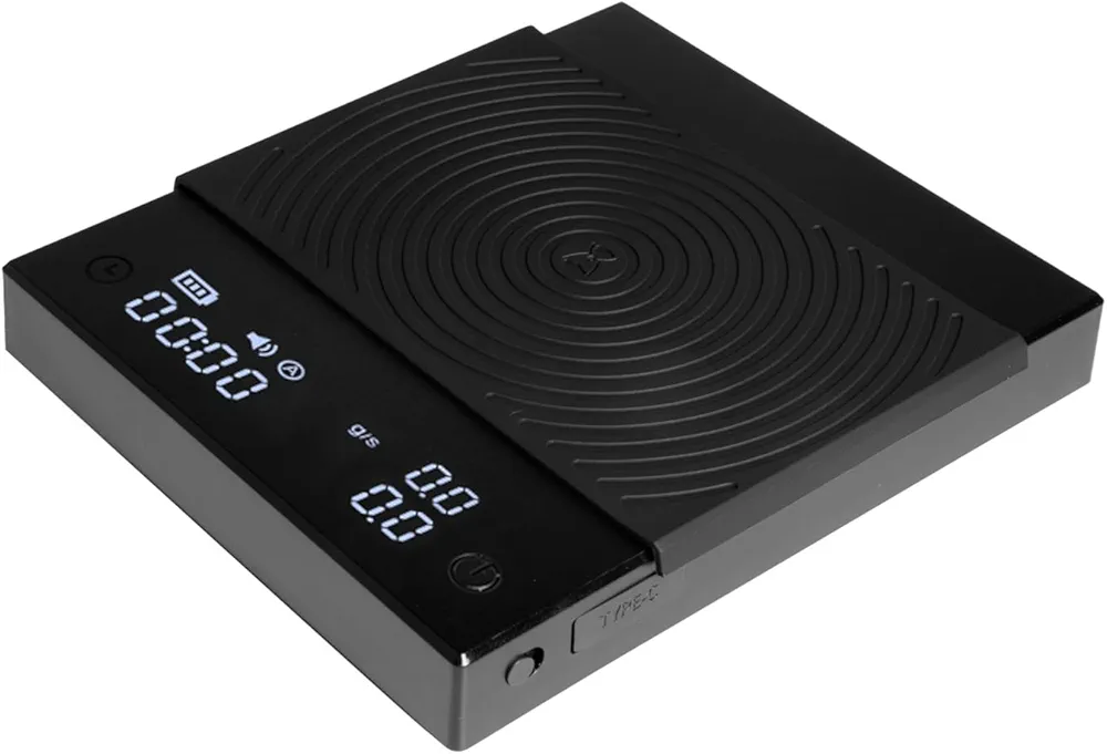 TIMEMORE Coffee Scale Basic 2.0 Electronic Espresso Scale with with Timer,2000 Grams and Water Flow Rate and Timer Function, Free Switching of Ounce/kg Units