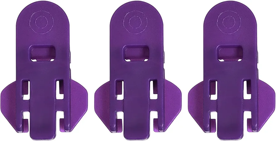 uxcell Manual Easy Can Opener, 3pcs - Plastic Beverage Can Covers Lids Protector, Bottle Opener for Soda, Beer, Drink (Purple)