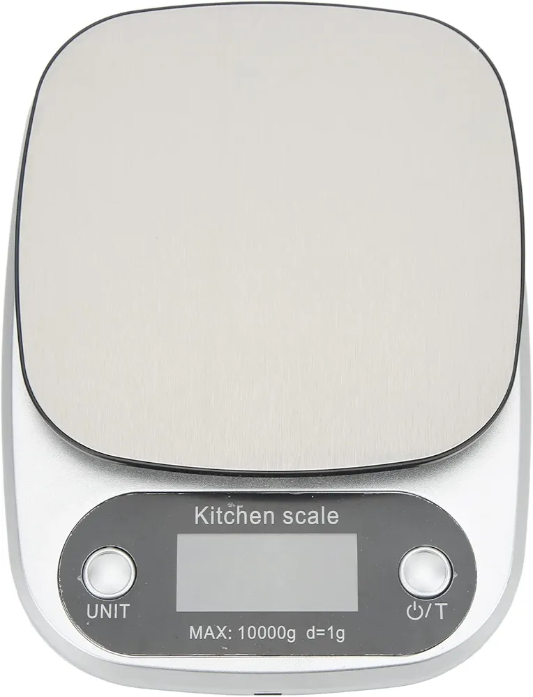 Food Kitchen Scale, Blue Background Light, Small Error, Food Grade 304 Stainless Steel Digital Kitchen Scale, Measurable Net Weight, Digital Food Scale with LED Screen for Baking Cooking
