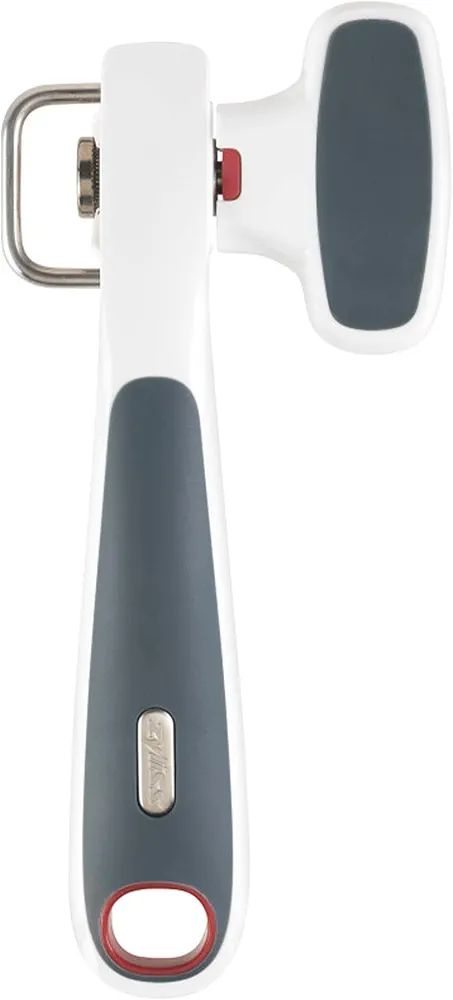 Zyliss Safe Edge Can Opener - Manual Can Opener with Lid Grippers - Safety Can Opener for Smooth Edges - Left- and Right-Handed Can Opener - Handheld Kitchen Tool - Gray