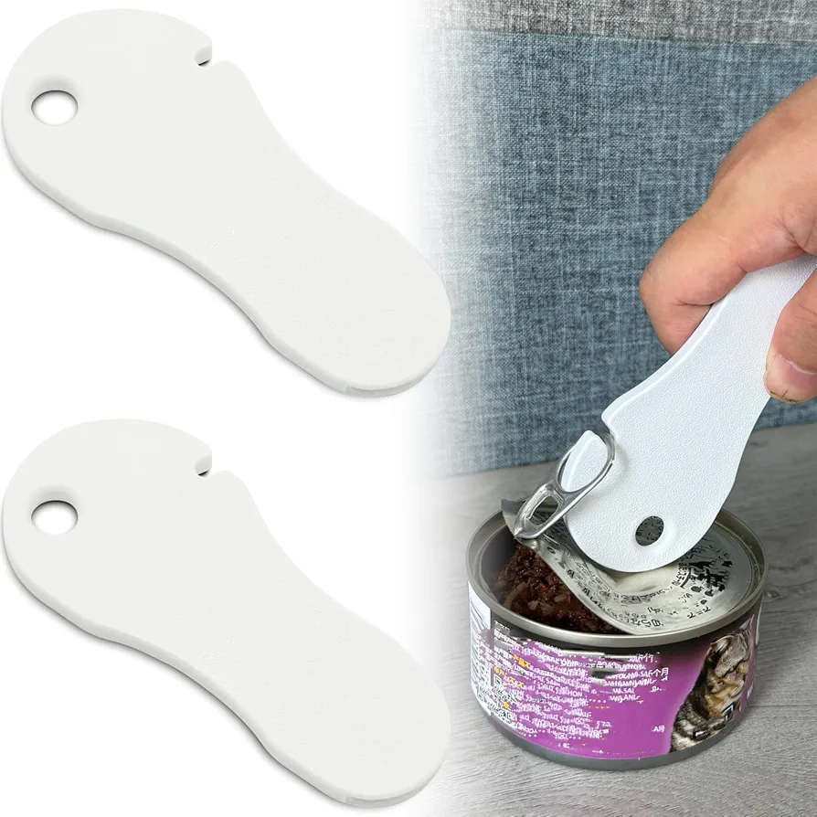 2 in 1 Soda Can Tab Opener and Beer Bottle Opener, 2PCS Easy Open Ring Pull Can Opener and soda can opener manual tool for Long Nails, Arthritis, Seniors and Bartender