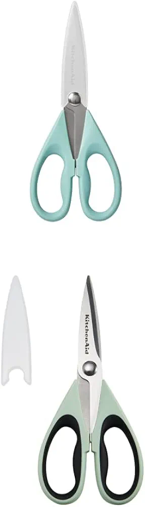 KitchenAid All Purpose Shears with Protective Sheath, 8.72-Inch, Aqua Sky & KitchenAid All Purpose Shears with Protective Sheath, 8.72-Inch, Pistachio