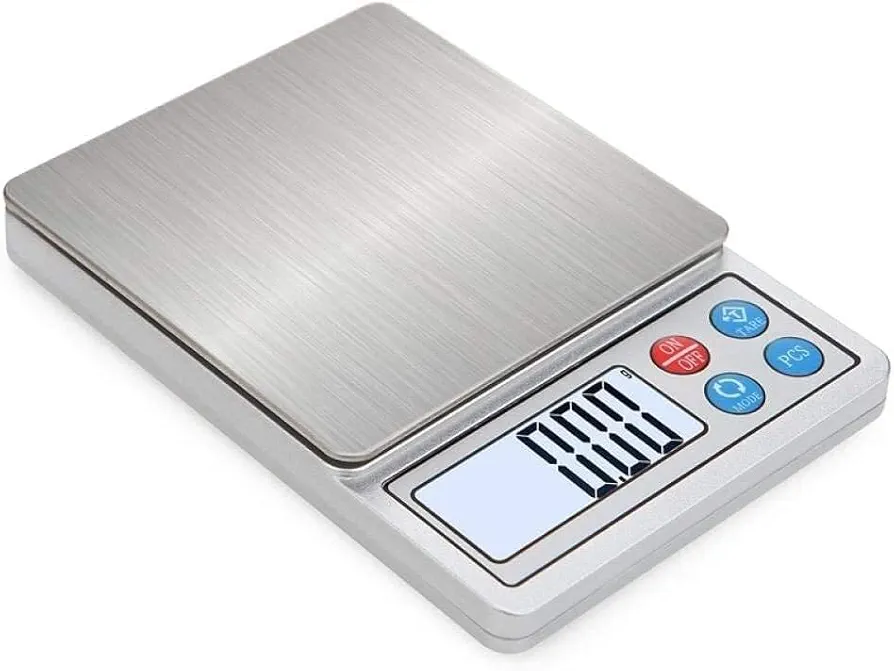 Kitchen Food Scales Kitchen Weighing 600G 1/3Kg Electronic Scales Pocket Digital Scales Jewellery Kitchen Food Scales Durable (Color : White, Size : 2