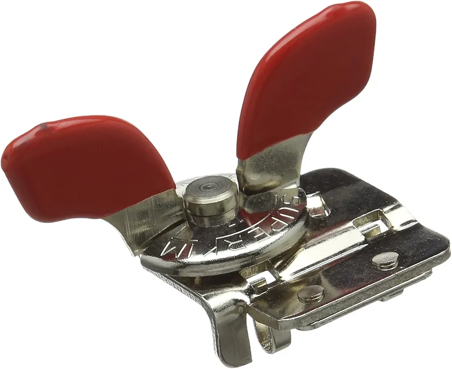 Nogent Super Kim Safety Can Opener, Made in France, Leaves No Sharp Edges, Small, Red