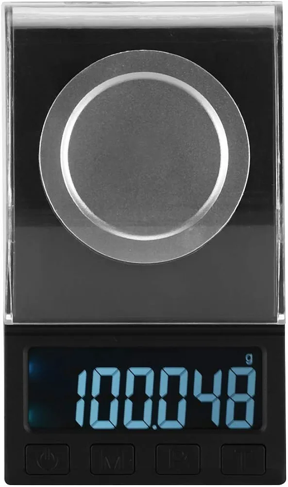 Digital Jewelry Scale, 100G / 0.001G LCD Mini Electronic Jewelry Carat Scale Laboratory Balance Gold Silver Stone Weight Measuring Tool for Weighing Precious