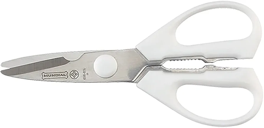 Mundial, White W656R Take-A-Part Rounded Tip Kitchen Shears