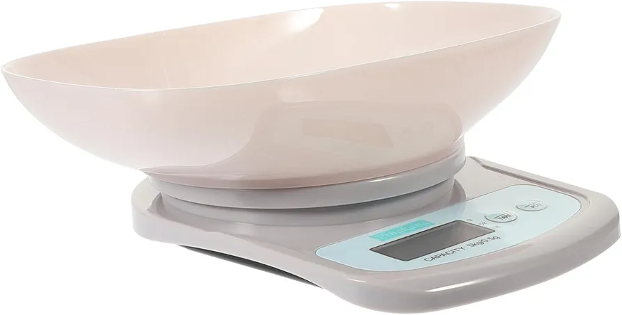 PRETYZOOM Food Electronic Scale Digital Food Gram Scale Precision Food Scale Food Prep Scale Kitchen Food Weight Travel Scale for Body Weight Portable Mini Food White Electronic Component