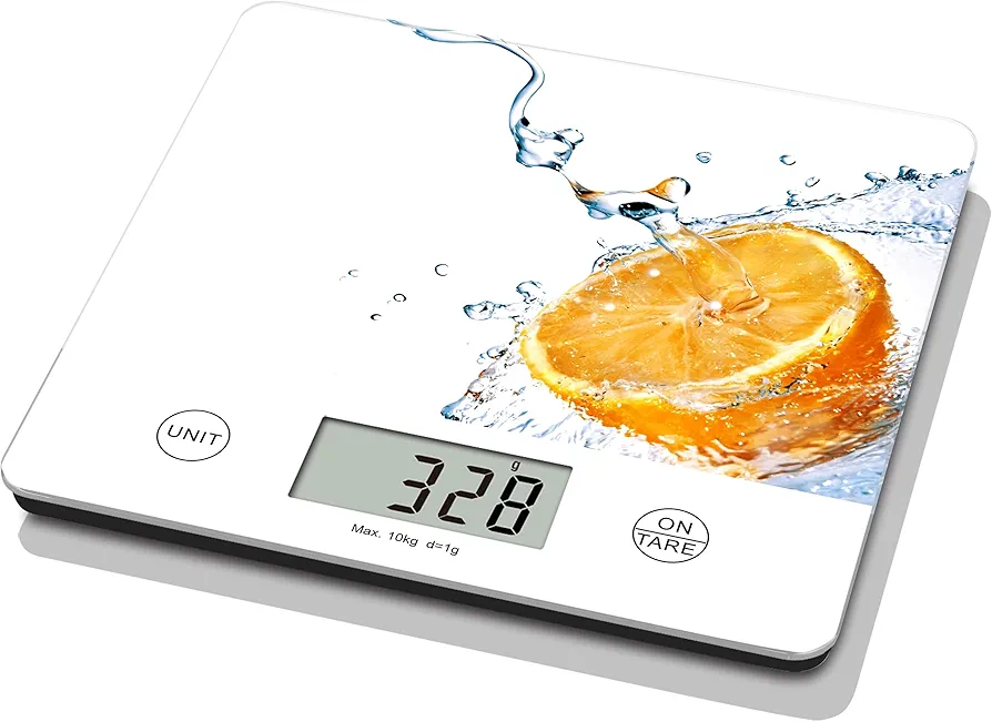 Prep Container Chef Kitchen Scale - Digital Food Scale. Nutrition Scale for Weight Loss, Baking, Meal Prep, and Keto Diet. User-Friendly Design,eliminates Multiple Measuring Cups & Spoons.