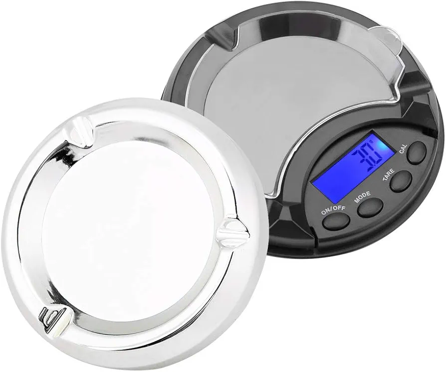 Digital Jewelry Scale, Portable Ashtray Electronic Scale, Mini Scale with Digital Display(Battery Not Include) (200g)