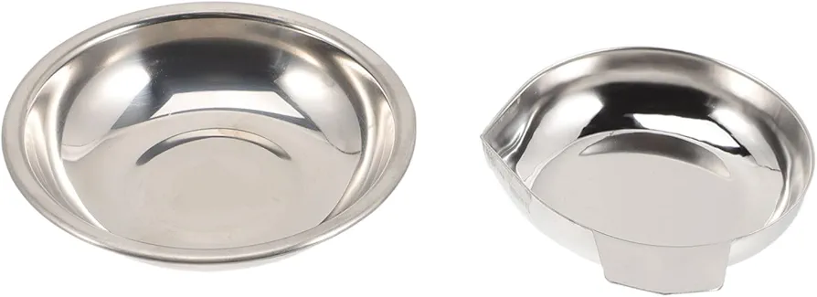 2pcs Electronic Scale Trays Scale Jewelry Weighing Pans Gems Weight Trays Precision Weigh Boats Food Kitchen Laboratory Supplies