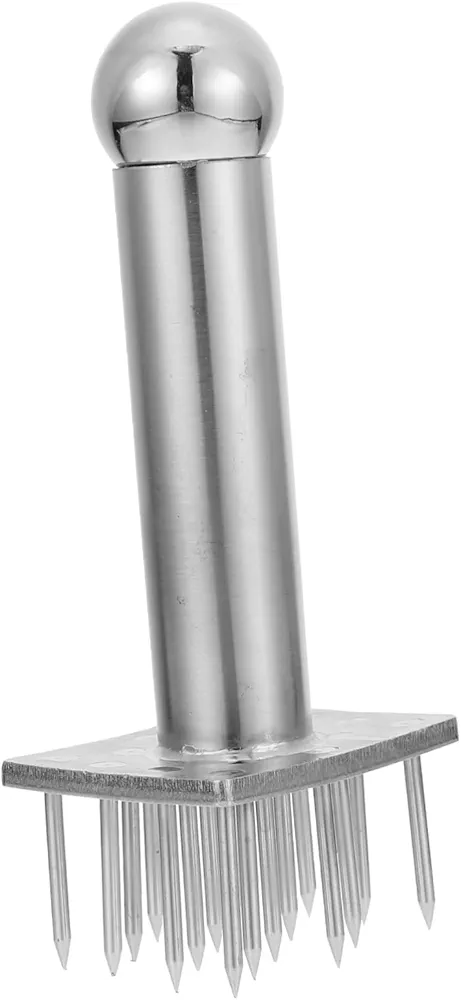 1pc Stainless Steel Pork Insert Meat Steak Tenderizing Tool Kitchen Steak Tenderizer Meat Tenderiser Needle Meat Tenderizer Needles Beef Tenderizer Kitchen Tenderizer Silver