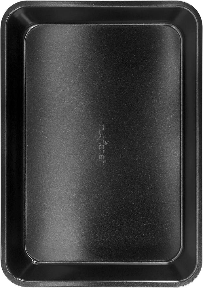 NutriChef 13-inch Black Cookie Sheet Baking Tray, Non-Stick Coated Layer Surface, Great for Food Preparation, Serving, Pastry Dessert Baking, Used for Model Number NCBK6BK