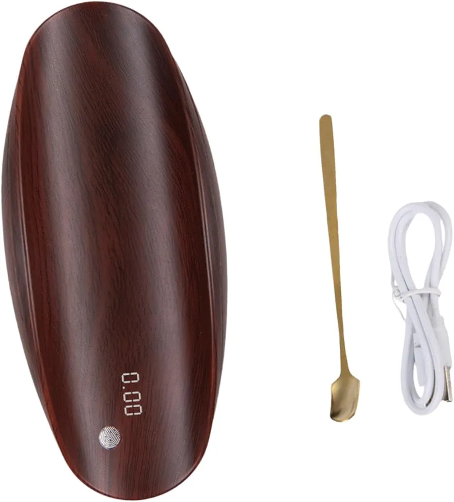 Gram Weight Scale Kitchen Food Scale Easy to Use Tea Weight Measuring Tool Electronic Gram Scale for Leaves Tea for Indoor, red Wood Gift Box