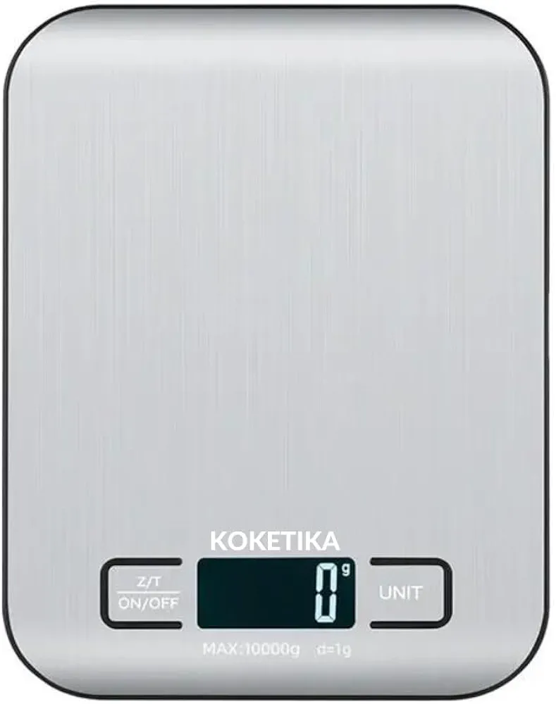 Food Scale, Digital Kitchen Scale, 304 Stainless Steel, Weight in Grams and Ounces for Baking, Cooking, and Meal Prep, LCD Display, Medium