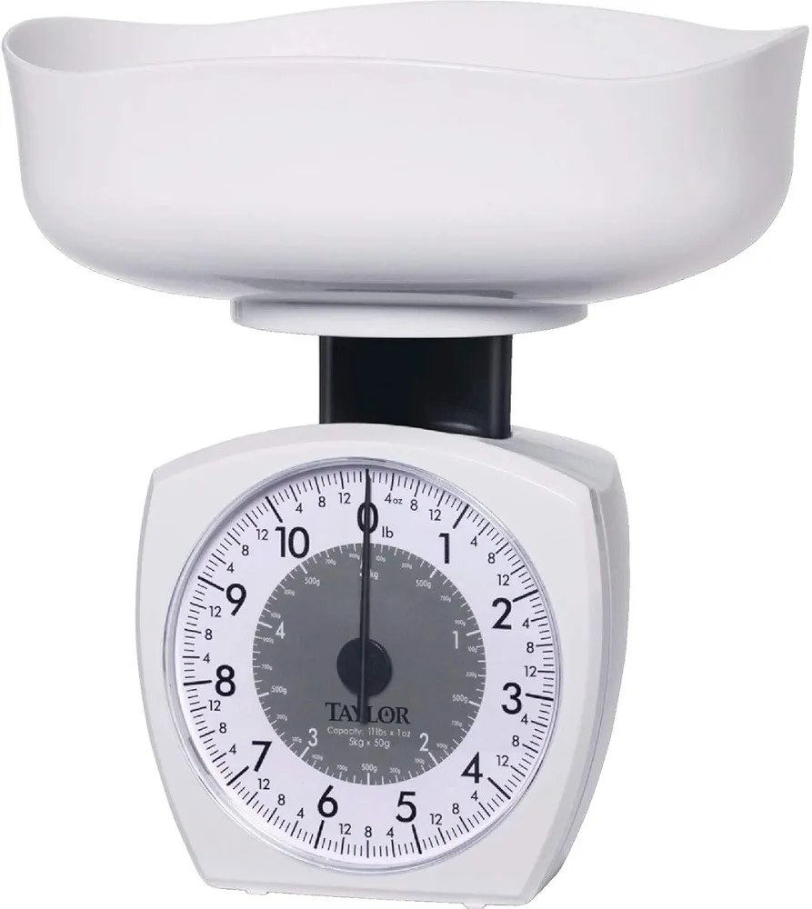 Taylor RA17718 Stainless Steel Kitchen Scale44 11lb, Black