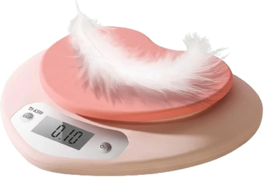 Food Scale, Heart Shaped Digital Scale Rechargeable Kitchen Scales for, Cooking, Baking, Food Weighing Scale[1g/5kg]