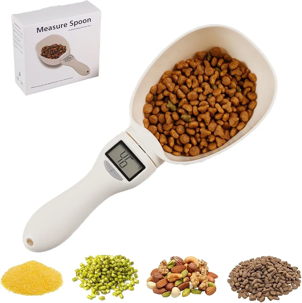 Food Measuring Scoop Scale, Digital Food Measuring Scoop Scale, Weighing Spoon Scale 800g / 0.1g, High Precision Kitchen Scales with LCD Display (1)
