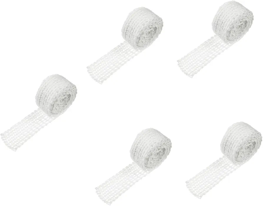 5pcs Net Bag Elastic Butcher Twine Pork Ribs Pork Belly Sausage Casings Meats Elastic Meat Netting Meat Mesh Elastic Butcher Netting Meat Shredder Grill Tools Pork Chops White Yarn
