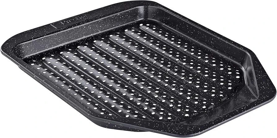 Prestige Nonstick Cookie Baking Sheet/Crisper Pan, 11 Inch, Black with Gold Speckle