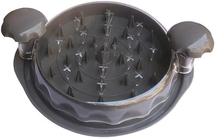 Chicken Mincer Shredding Separate Tearing Meat Mincer Transparent Lid Chicken Shredder Large Chicken Breast Shredder Tool Twist (grey)