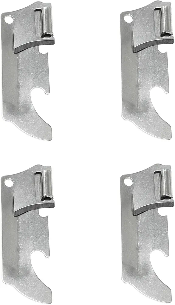 Can Openers Maxmoral 4pcs Military Style Mini Bottle Opener Kitchen Accessories Stainless Steel Camping Can Opener Portable Can Opener for Travel, Camping