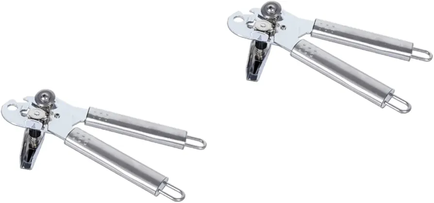 Hand Can Opener Can Opener Stainless Steel Stainless Steel Tin Opener Multi-functional Can Opener Bottle Opener Jar Opener Can Openers Manual Can Opener Multifunction Blade (Silverx2pcs 20*4cmx2pcs)