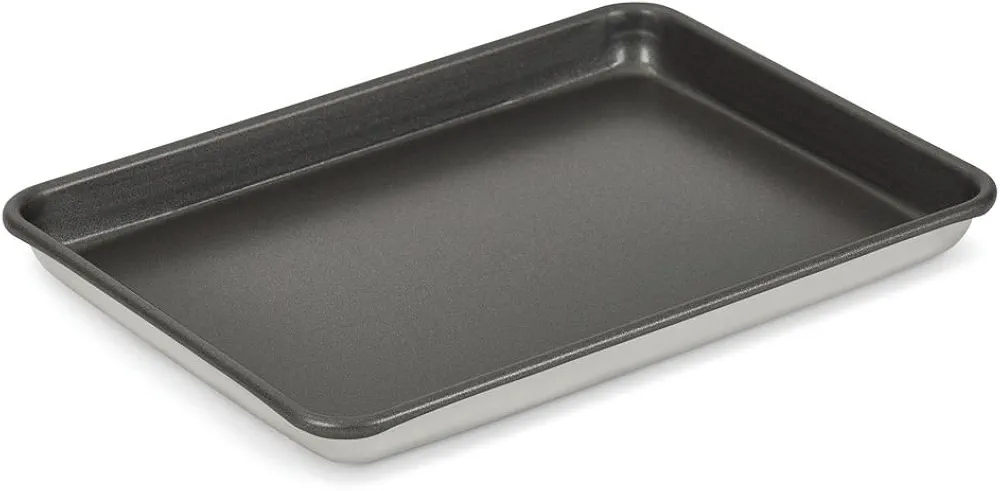 Vollrath Wear-Ever 16 Gauge Aluminum 1/4 Size Nonstick Sheet Pan - 13"L x 9 1/2"W x 1"H