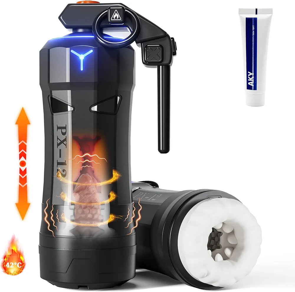 Automatic Male Masturbator,Adult Toys Male Sex Toys for Men with 8 Thrusting 10 Vibration Modes,Automatic Heating Masturbator Male Pocket Pussy Stroker for Men Guy Pleasure