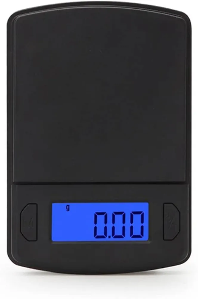 Weigh Gram Scale Digital Pocket Scale Mini Electronic Digital Scale with LCD Display Scale Portable Weighing Scale Jewelry Scale Precise Digital Scale Multiple Functions Food Kitchen Scale 500g/0.1g