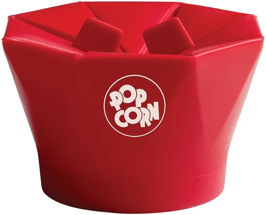 Chef'n PopTop Microwave Popcorn Popper (Cherry)