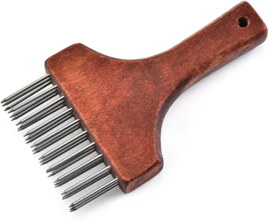 1pc Steak Needle Cooking Tenderizer Kitchen Pounder Needle Tenderizer Tool Steak Pounder Chicken Pounder Steak Ager Meat Tenderizer Stainless Steel Pork Needle Wooden GRADENEVE