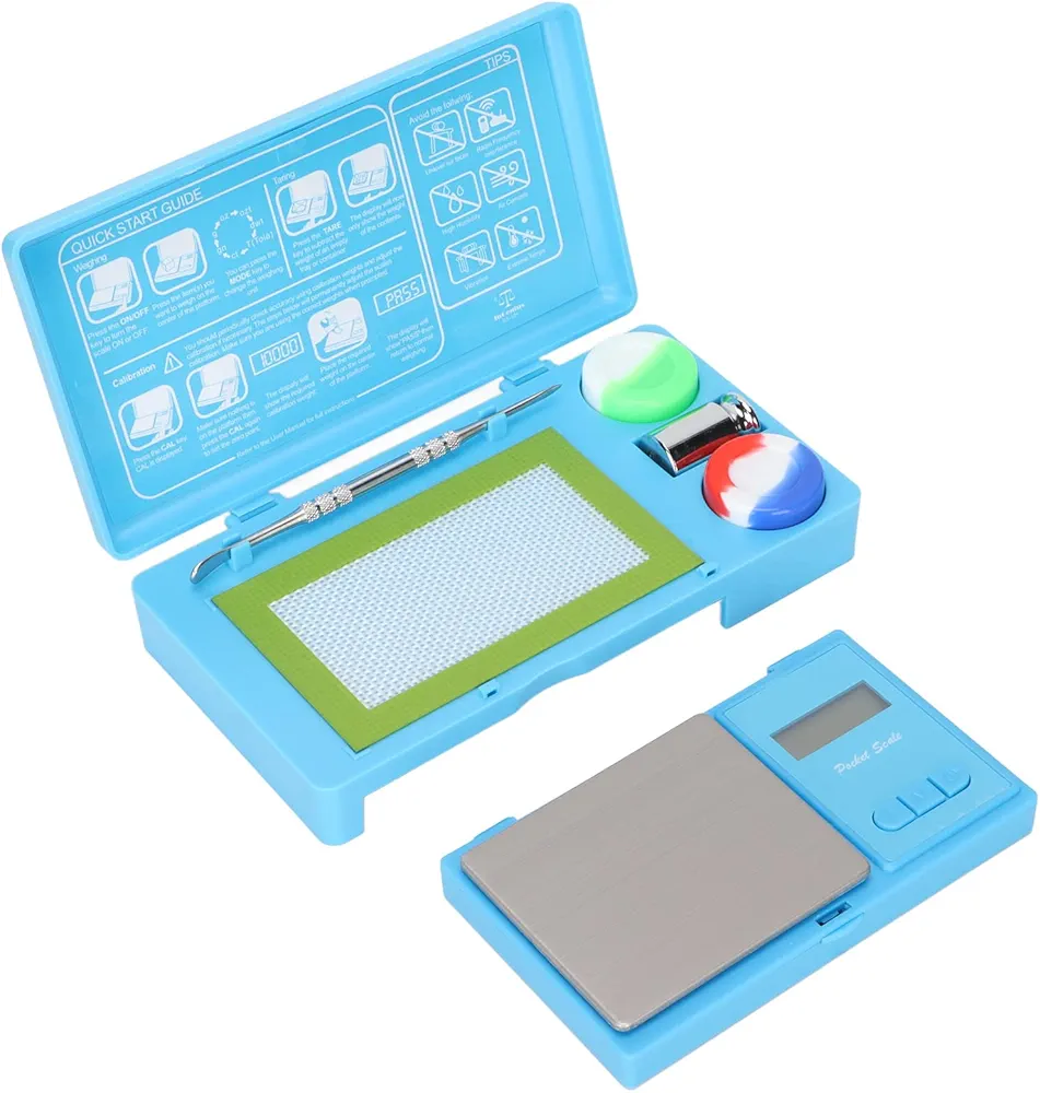 Weigh Gram Scale Digital Pocket Scale, 0.01g to 500g Food Scale High Precision Kitchen Scale Food Scale Jewelry Scale with 7 Units Conversion and Backlit Display for Food Powder