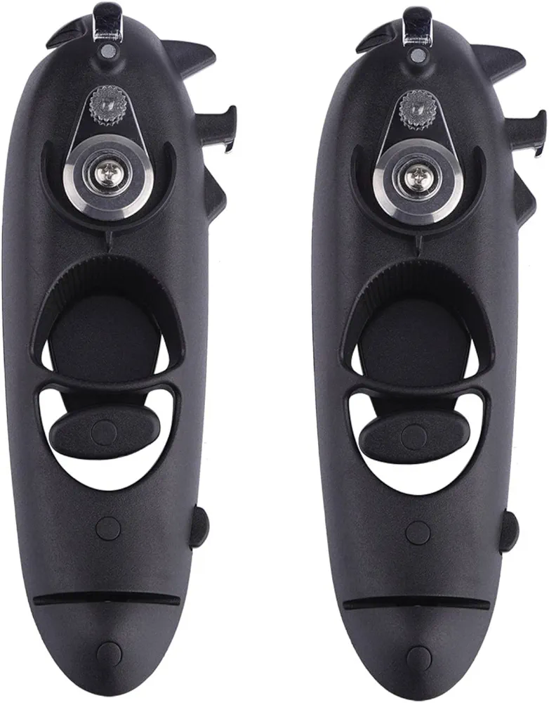 2Pcs Can Opener Manual, 8 in 1 Safety Manual Can Opener Can Openers Multifunction Bottle Opener Cans Opener Professional Suitable for Seniors with Arthritis