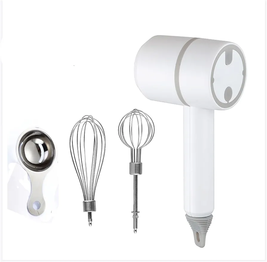 Cordless Hand Mixer,Portable Electric Whisk USB Rechargeable Handheld Electric Blender with 3 Speed Add Egg Separator for Whipping or Mixing Eggs, Butter, Cream,Kitchen Baking