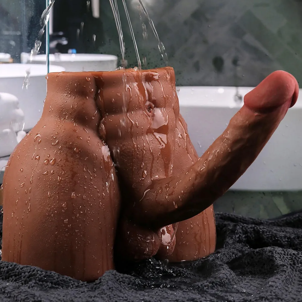 Black Male Sex Doll for Women Gay Sex Toys Torso Dildo Torso Sex Toy Men Sex Doll Gay Sex Doll with Black Penis, Tight Anal, Woman Sex Doll Riding Sex Toy Sex Doll Male with 8in Dildo Sex Ass male 8lb